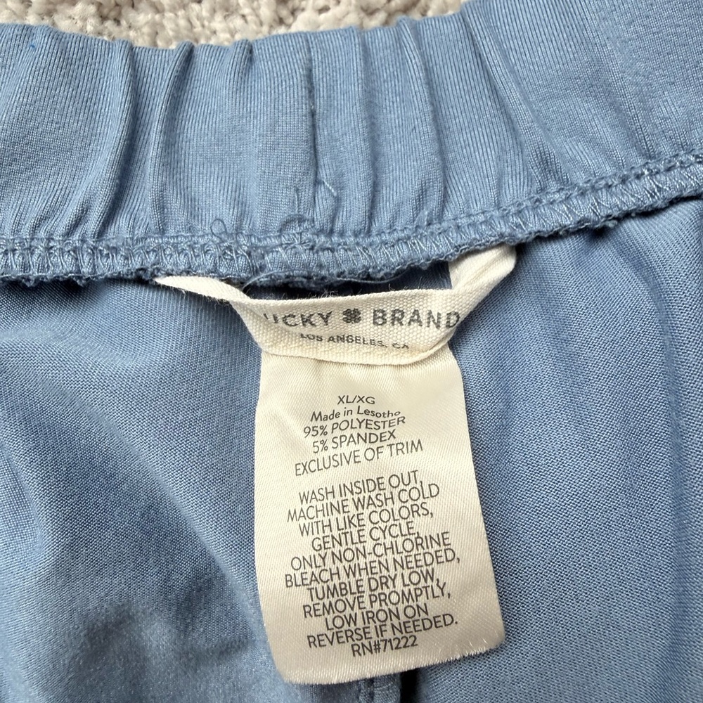 Lucky Brand Women's Light Blue Pajama Pants - Picture 8 of 8